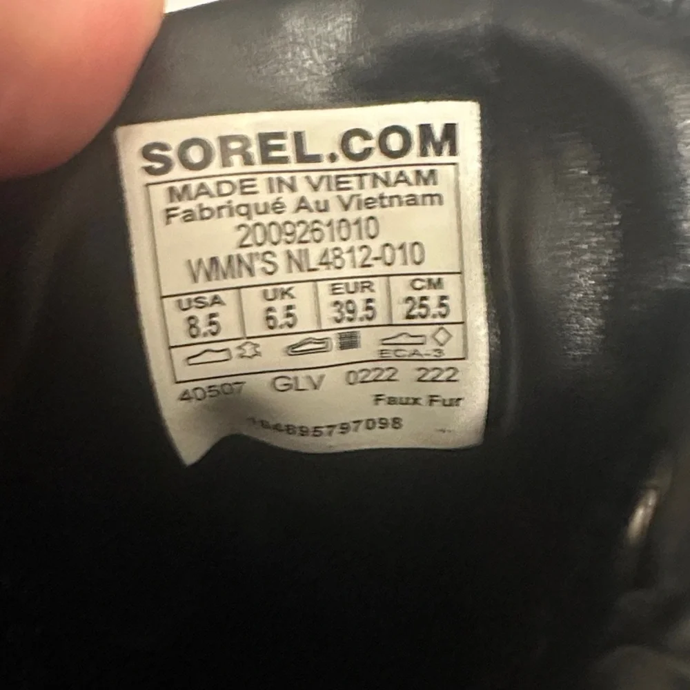 Sorel Brex Black and Cream Winter Boots - Picture 14 of 14